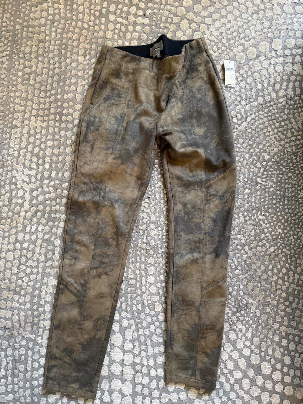 Anthropologie Tie-Dye Chinos in Brown and Olive